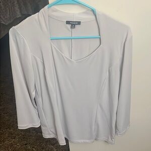 Premise Gray 3/4 Sleeve Blouse